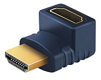 CABLETIME αντάπτορας HDMI HA10, γωνιακός, 4K, μπλε 5210131039465