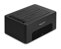 DELOCK docking station 64187, clone/erase function, 2x SSD/HDD, 5Gb/s 64187