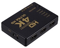 POWERTECH HDMI amplifier switch PTH-052 με τηλεχειριστήριο, 5 σε 1, 4K PTH-052