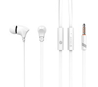 CELEBRAT earphones με μικρόφωνο G3, 3.5mm σύνδεση, Φ10mm, 1.2m, λευκά G3-WH