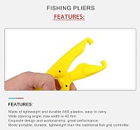 Fish gripper χεριού FISH-0023, ABS, κίτρινο FISH-0023