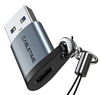 CABLETIME αντάπτορας USB-C σε USB CT-AMCF, 10.5W, 5Gbps, γκρι 5210131038451