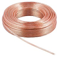 POWERTECH καλώδιο ήχου 2x 0.75mm² CAB-SP018, Copper, 10m, διάφανο CAB-SP018