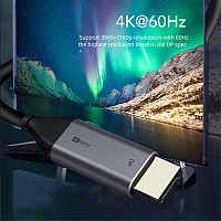 CABLETIME καλώδιο USB-C σε DisplayPort CT-CMDP2, 4K/60Hz, 1.8m, μαύρο 5210131038284