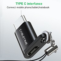 CABLETIME αντάπτορας USB Type-C σε USB Micro CMBF, μαύρος 5210131038468