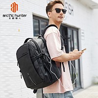 ARCTIC HUNTER τσάντα πλάτης B00388 με θήκη laptop 15.6, USB, 27L, μπλε B00388-BL