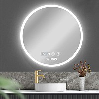 BRUNO καθρέφτης μπάνιου LED BRN-0200, στρόγγυλος, 24W, Φ70cm, IP67 BRN-0200