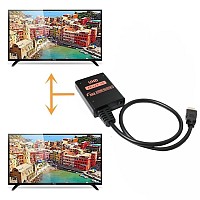 HDMI splitter CAB-H156, 2 σε 1, 4K/60Hz, HDR/HDCP, 50cm, μαύρο CAB-H156