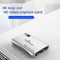 POWERTECH video capture CAB-UC081, HDMI/USB σύνδεση, 4K/30Hz, γκρι CAB-UC081