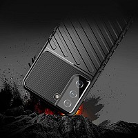 POWERTECH Θήκη Thunder MOB-1734 για Samsung S22, μαύρη MOB-1734