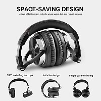 ONEODIO headset Studio Pro 20, 6.35mm & 3.5mm σύνδεση, Hi-Fi 50mm, μαύρο OA-PRO20-BK