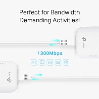 TP-LINK Passthrough Powerline Starter Kit TL-PA8010P, AV1300, Ver: 3.0 TL-PA8010P-KIT