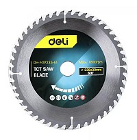 DELI δίσκος κοπής ξύλου DH-MJP235-E1, 60 δόντια, 235mm, 6500rpm DH-MJP235-E1