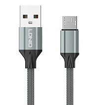 LDNIO καλώδιο Micro USB σε USB LS441, 12W, 1m, γκρι 6933138690765