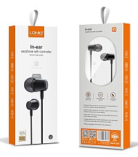 LDNIO earphones με μικρόφωνο HP03, 3.5mm σύνδεση, Φ10mm, 1.2m, μαύρα 6933138691762