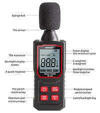 NOYAFA ψηφιακό ντεσιμπελόμετρο NF-562, 30-130dB NF-562