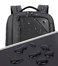 ARCTIC HUNTER τσάντα πλάτης 1500346 με θήκη laptop 15.6, 15L, μαύρη 1500346-BK