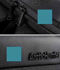 ARCTIC HUNTER τσάντα πλάτης B00121C με θήκη laptop 15.6, USB, 23L, μαύρη B00121C-BK