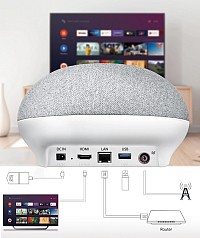 MECOOL TV Box & smart ηχείο KA1 με αποκωδικοποιητή, 4K, Android 11 MCL-KA1