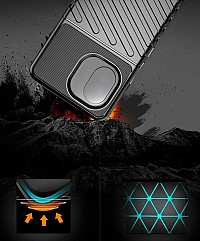 POWERTECH Θήκη Thunder MOB-1831 για iPhone 14, μαύρη MOB-1831