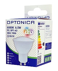 OPTONICA LED λάμπα spot 1904, 6.5W, 6000K, GU10, 550lm OPT-1904