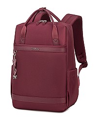 CHANTRIA γυναικεία τσάντα πλάτης CB00639 με θήκη laptop 14, 12.5L, κόκκινη CB00639-WR