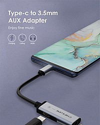 CABLETIME αντάπτορας USB-C σε USB-C & 3.5mm CT-CMACD, γκρι 5210131038512