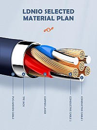 LDNIO καλώδιο USB-C σε USB LS801, 30W, 1m, μπλε 5210131073537