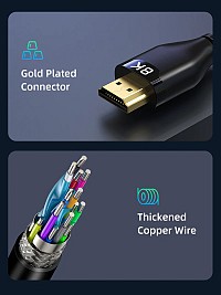 CABLETIME καλώδιο HDMI 2.1 CT-HM8K με Ethernet, 8K/60Hz, 48 Gbps, 3m, μαύρο CT-HM8K-PB3