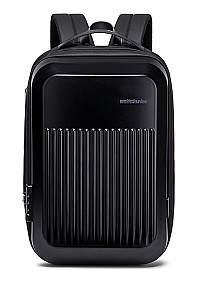 ARCTIC HUNTER τσάντα πλάτης B00487 με θήκη laptop 15.6, λουκέτο TSA, 22L, μαύρη B00487-BK