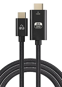 POWERTECH καλώδιο USB-C σε HDMI PTR-0137, 4K/60Hz, 10.2Gbit/s, 1m, μαύρο PTR-0137