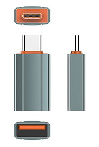 LDNIO αντάπτορας USB-C σε USB LC140, αρσενικό σε θηλυκό, γκρι 6933138691410