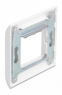 DELOCK module βάση πρίζας με frame Easy 45 81300, 80x80mm, λευκό 81300