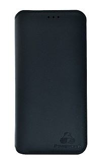 POWERTECH Θήκη Slim Leather για Samsung J6 Plus 2018, μαύρη MOB-1156