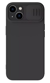 NILLKIN θήκη CamShield Silky Magnetic Silicone για iPhone 15, μαύρη 6902048269538