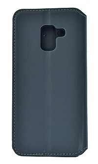 POWERTECH Θήκη Slim Leather για Samsung A5 2018, γκρι MOB-1147