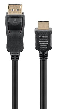 GOOBAY καλώδιο DisplayPort σε HDMI 64838, 4K/30Hz, 5m, μαύρο 64838