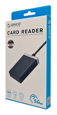 ORICO card reader CL4T-C3 για Micro SD/SD/CF/MS, USB-C, μαύρο CL4T-C3-BK-BP