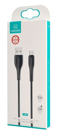 USAMS καλώδιο Micro USB σε USB US-SJ373, 10W, 1m, μαύρο SJ373USB01