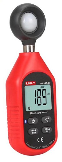 UNI-T φωτόμετρο UT383BT με εύρος μέτρησης έως 199900 Lux, Bluetooth UT383BT