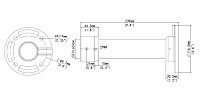 UNIARCH βάση κάμερας TR-CE45-IN, μεταλλική, λευκή TR-CE45-IN