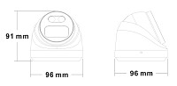 LONGSE IP κάμερα CMSBGC400, 2.8mm, 4MP, αδιάβροχη IP67, PoE CMSBGC400