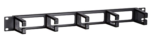 POWERTECH cable management NETW-0031 για rack 19"/1U, 5x γάντζοι, μαύρο NETW-0031