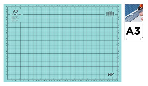 MP επιφάνεια κοπής A3 PL906 με κλίμακα, 30x45cm, πράσινη PL906