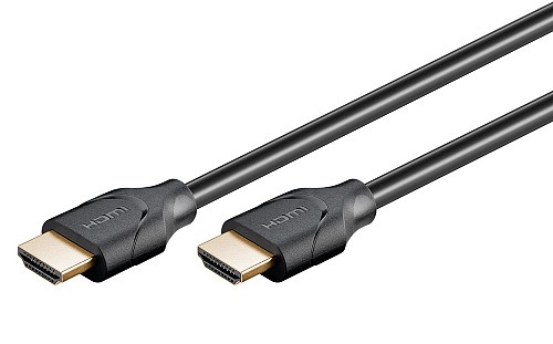 GOOBAY καλώδιο HDMI 2.1 61639, Ethernet ARC 8K/60Hz 48 Gbps, 1.5m, μαύρο 61639