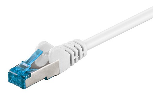 GOOBAY καλώδιο δικτύου 93688, CAT 6A S/FTP, 500 MHz, CU, 1m, λευκό 93688