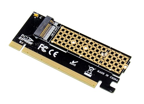 POWERTECH κάρτα επέκτασης 16x PCIe σε M.2 M Key NVMe ST529 ST529