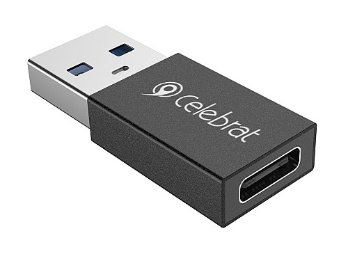 CELEBRAT αντάπτορας USB 3.0 σε USB-C CA-01, 3A, 5Gbps, μαύρος CA-01