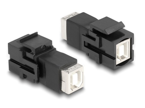 DELOCK Keystone module USB Type-B 86600, θηλυκό σε θηλυκό, μαύρο 86600