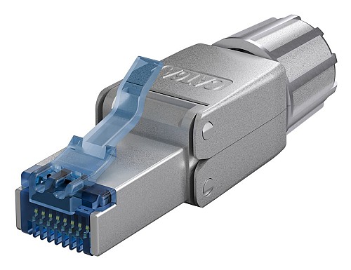 GOOBAY βύσμα RJ45 65939, CAT 6A STP, tool-free, ασημί 65939GB